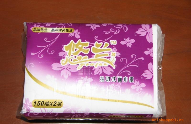 悠蘭軟抽面巾紙，抽取式生活用紙