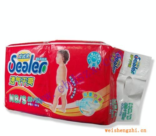 透氣干爽噓噓樂紙尿褲批發，NB/S36+12片裝