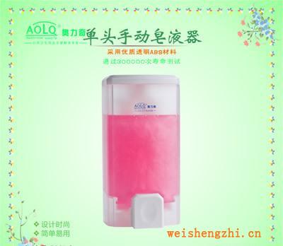 供應手動皂液器設計時尚簡潔給皂機洗手液洗手間用品給皂器